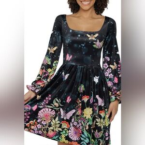 BlackMilk X Pokemon Butterfly Garden long sleeve dress NWT